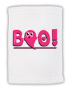 Cute Boo Text Pink Micro Terry Sport Towel 11 x 18 inches-TooLoud-White-Davson Sales