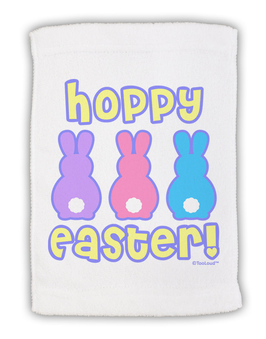 Three Easter Bunnies - Hoppy Easter Micro Terry Sport Towel 11 x 18 Inch by TooLoud-Sport Towel-TooLoud-White-Davson Sales