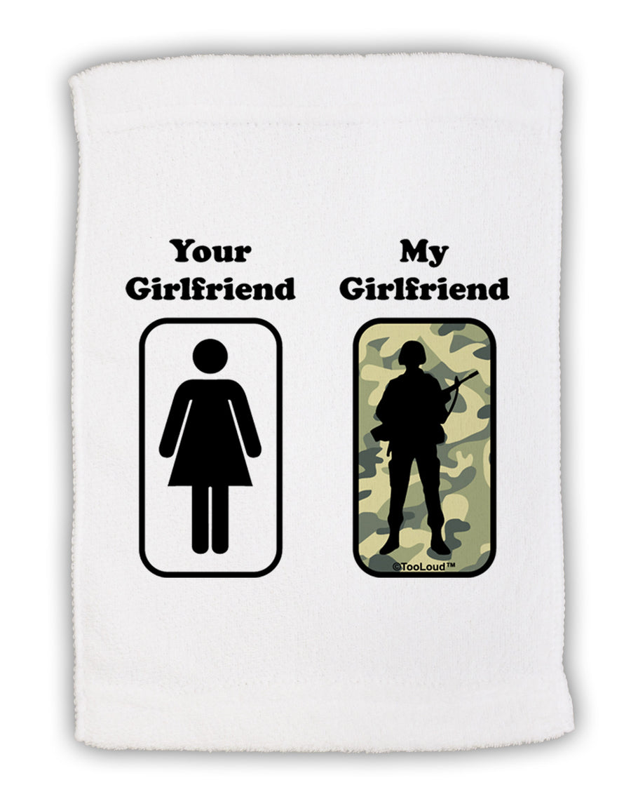 Your Girlfriend My Girlfriend Military Micro Terry Sport Towel 15 X 22 inches by TooLoud-Sport Towel-TooLoud-White-Davson Sales