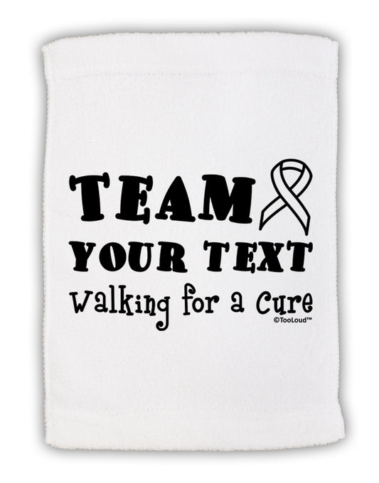 Personalized Team -Name- Walking for a Cure Micro Terry Sport Towel 15 X 22 inches-Sport Towel-TooLoud-White-Davson Sales