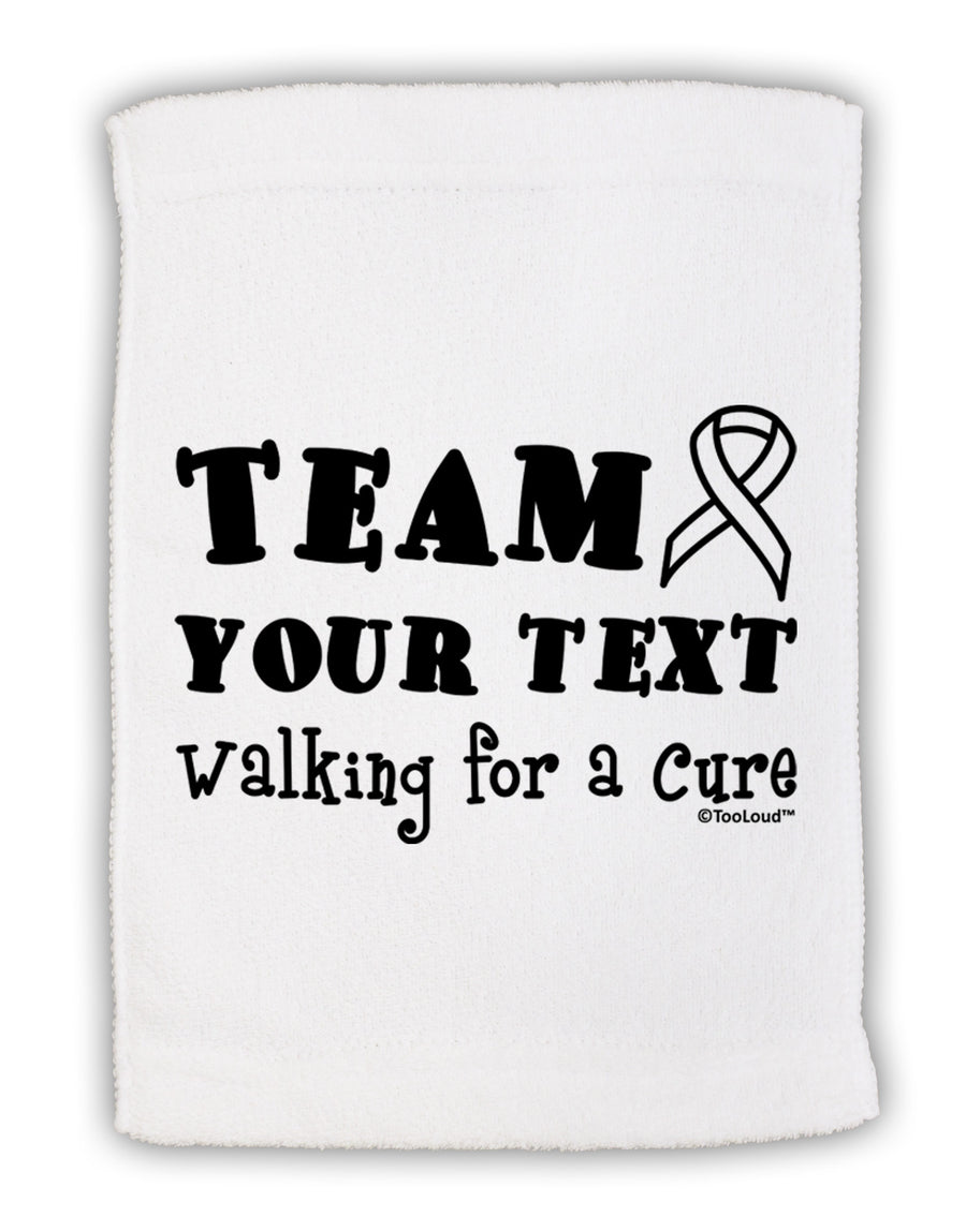 Personalized Team -Name- Walking for a Cure Micro Terry Sport Towel 15 X 22 inches-Sport Towel-TooLoud-White-Davson Sales