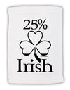 25 Percent Irish - St Patricks Day Micro Terry Sport Towel 11 x 18 Inch by TooLoud-Sport Towel-TooLoud-White-Davson Sales