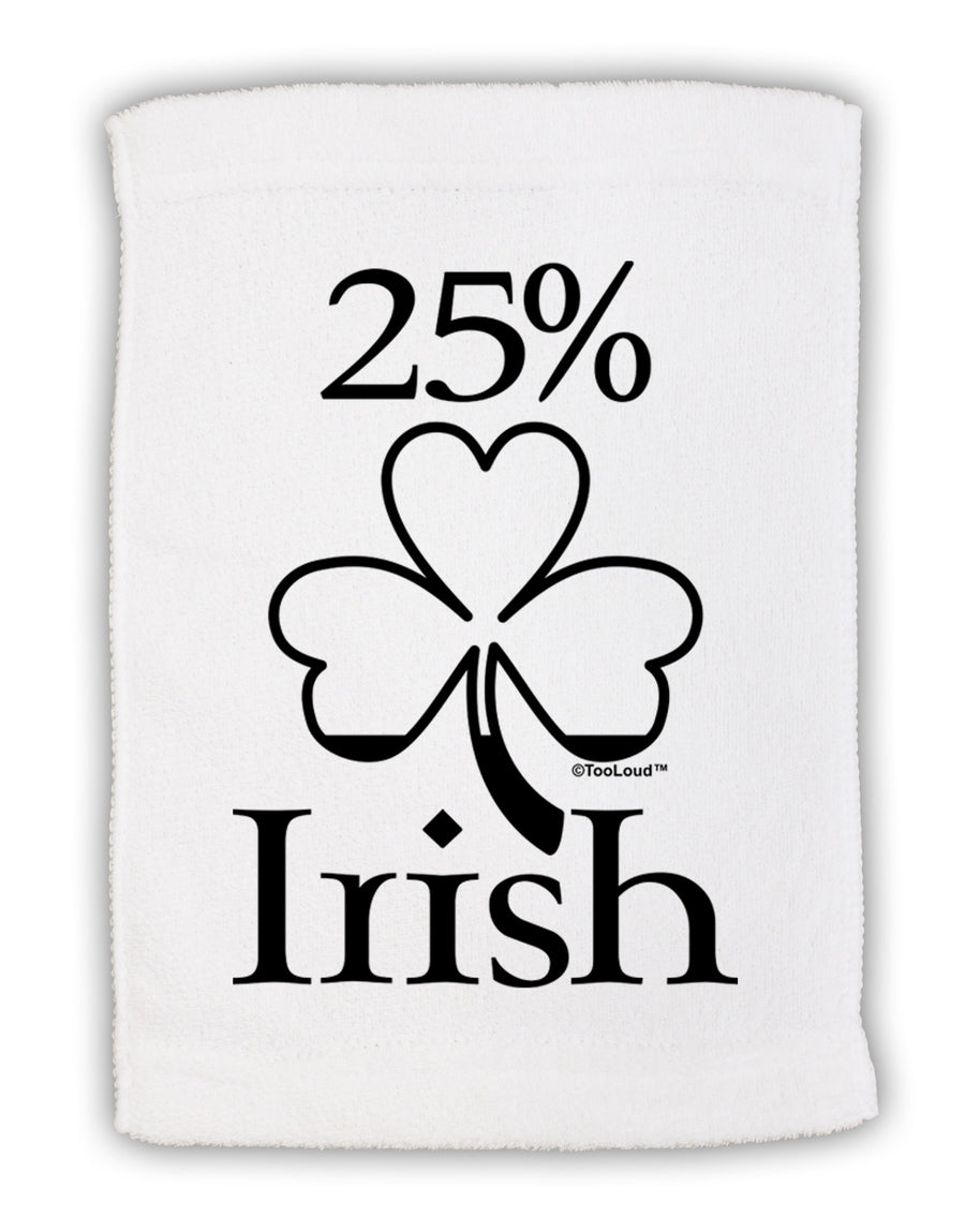 25 Percent Irish - St Patricks Day Micro Terry Sport Towel 11 x 18 Inch by TooLoud-Sport Towel-TooLoud-White-Davson Sales