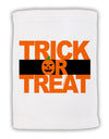 Trick or Treat Text Micro Terry Sport Towel 11 x 18 inches-TooLoud-White-Davson Sales