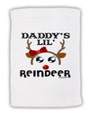 Daddy's Lil Reindeer Girl Micro Terry Sport Towel 11 x 18 inches-TooLoud-White-Davson Sales