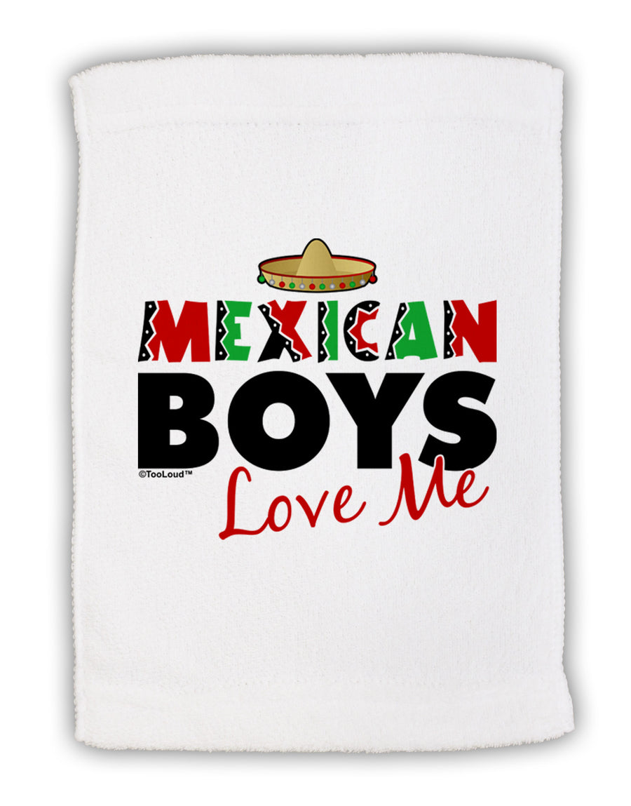 Mexican Boys Love Me Micro Terry Sport Towel 11 x 18 inches-TooLoud-White-Davson Sales