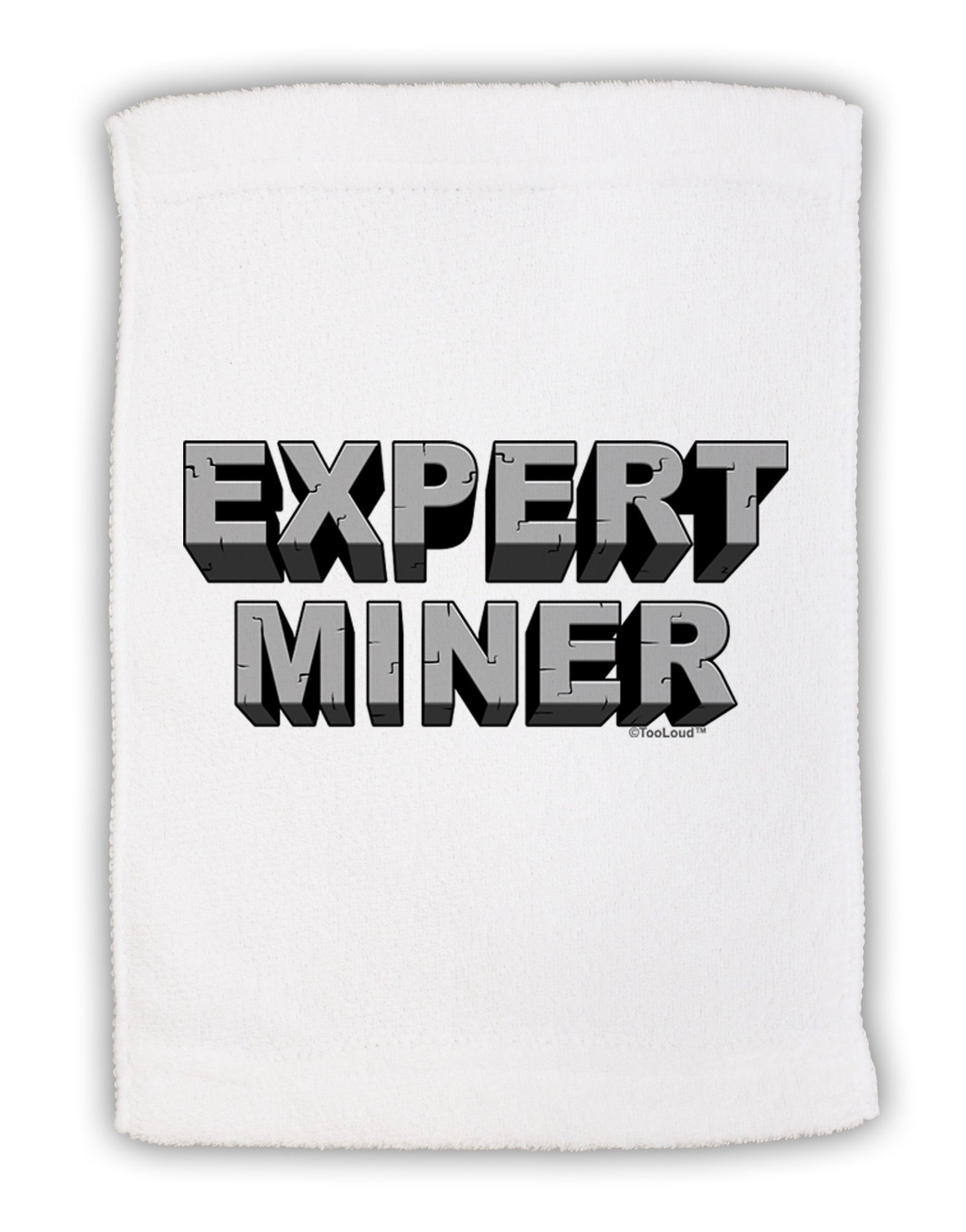 Expert Miner Micro Terry Sport Towel 11 x 18 inches-Sport Towel-TooLoud-White-Davson Sales