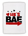 He's BAE - Right Arrow Micro Terry Sport Towel 15 X 22 inches-Sport Towel-TooLoud-White-Davson Sales