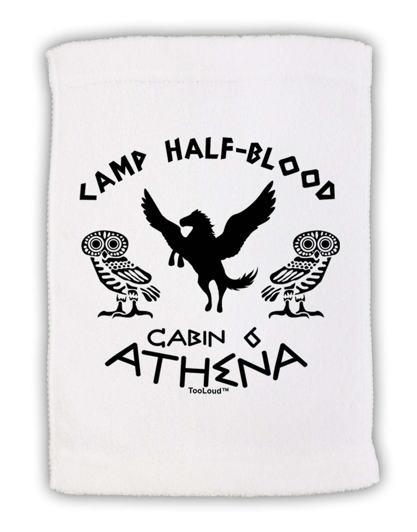 Camp Half Blood Cabin 6 Athena Micro Terry Sport Towel 15 X 22 inches by TooLoud-Sport Towel-TooLoud-White-Davson Sales