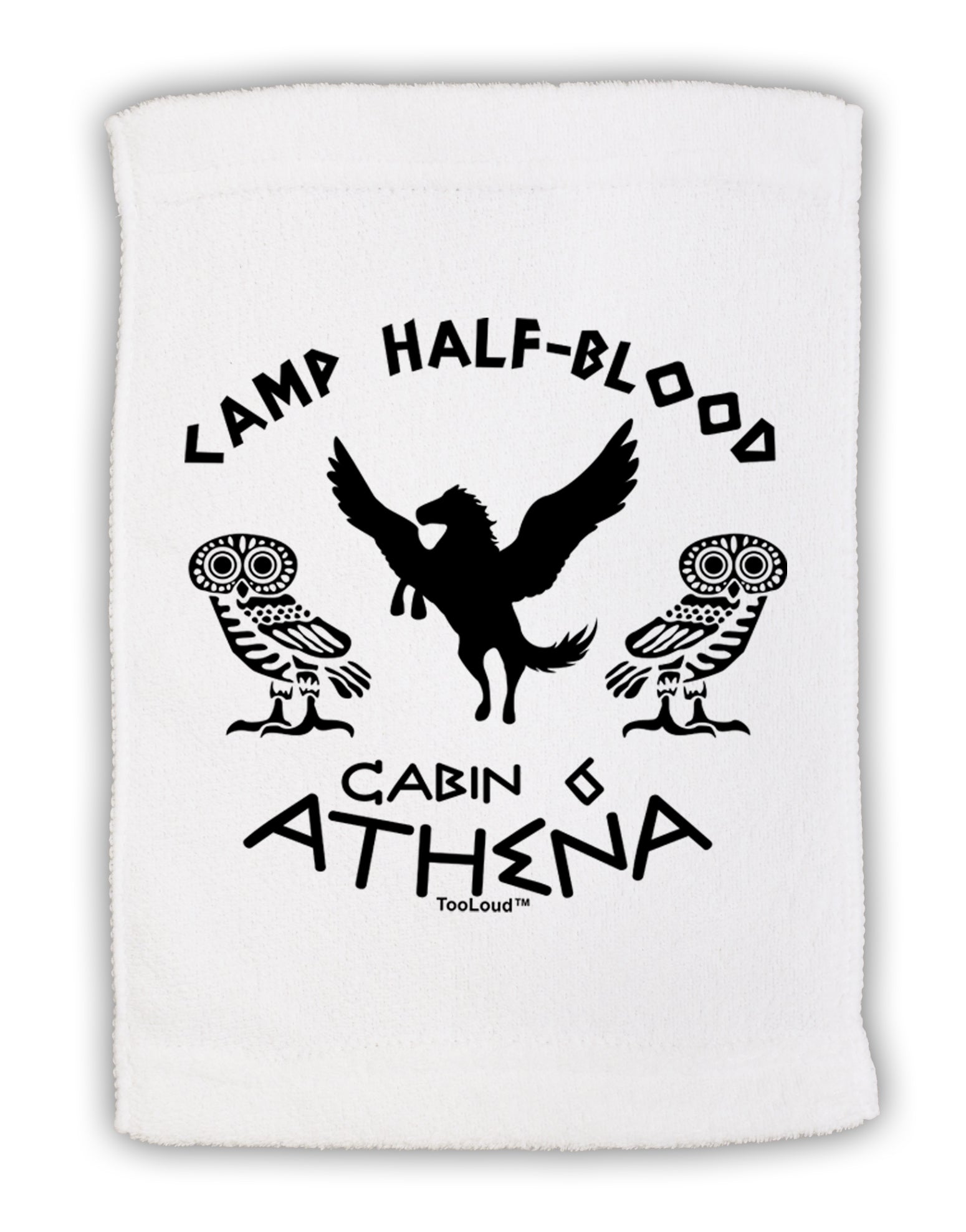 Camp Half Blood Cabin 6 Athena Micro Terry Sport Towel 15 X 22 inches by TooLoud-Sport Towel-TooLoud-White-Davson Sales