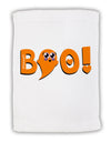 Cute Boo Text Orange Micro Terry Sport Towel 11 x 18 inches-TooLoud-White-Davson Sales