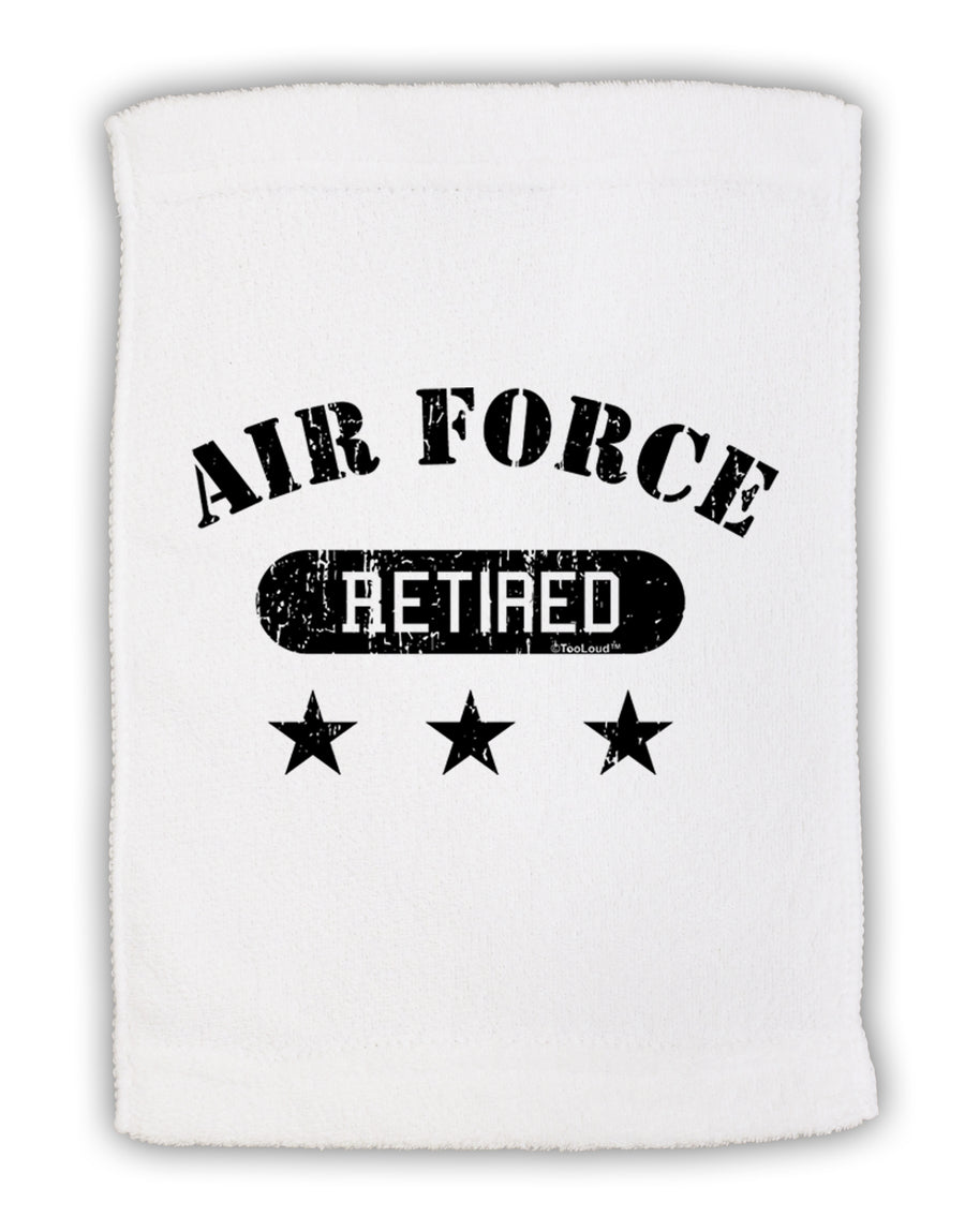 Retired Air Force Micro Terry Sport Towel 15 X 22 inches by TooLoud-Sport Towel-TooLoud-White-Davson Sales