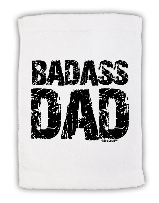 Badass Dad Micro Terry Sport Towel 15 X 22 inches by TooLoud-Sport Towel-TooLoud-White-Davson Sales