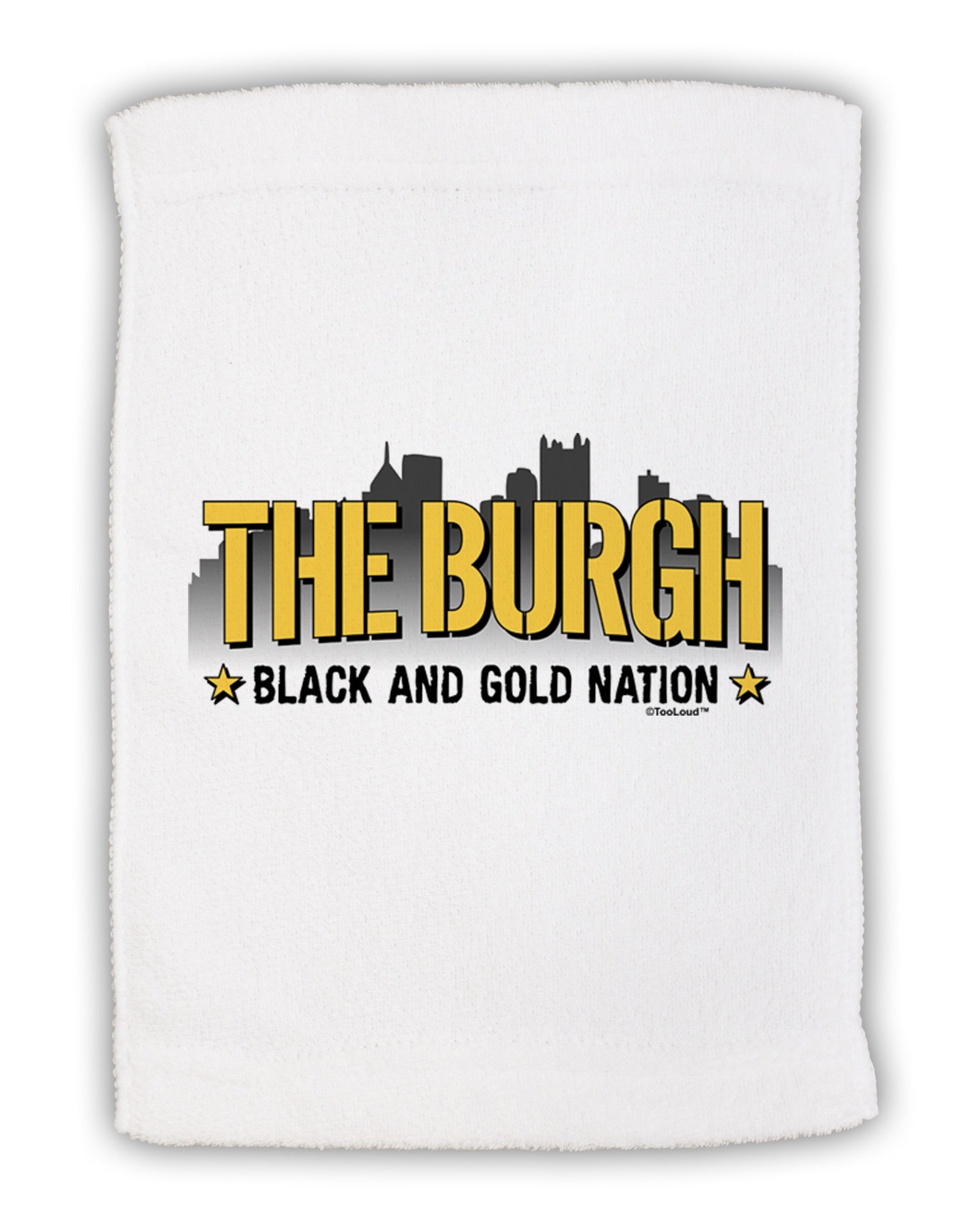 The Burgh Micro Terry Sport Towel 11 x 18 inches-TooLoud-White-Davson Sales
