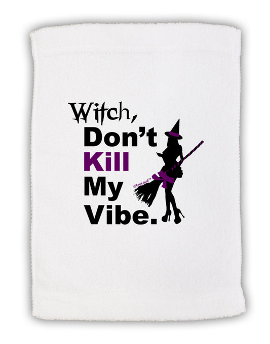Don’t Kill My Vibe Micro Terry Sport Towel 11 x 18 inches-TooLoud-White-Davson Sales
