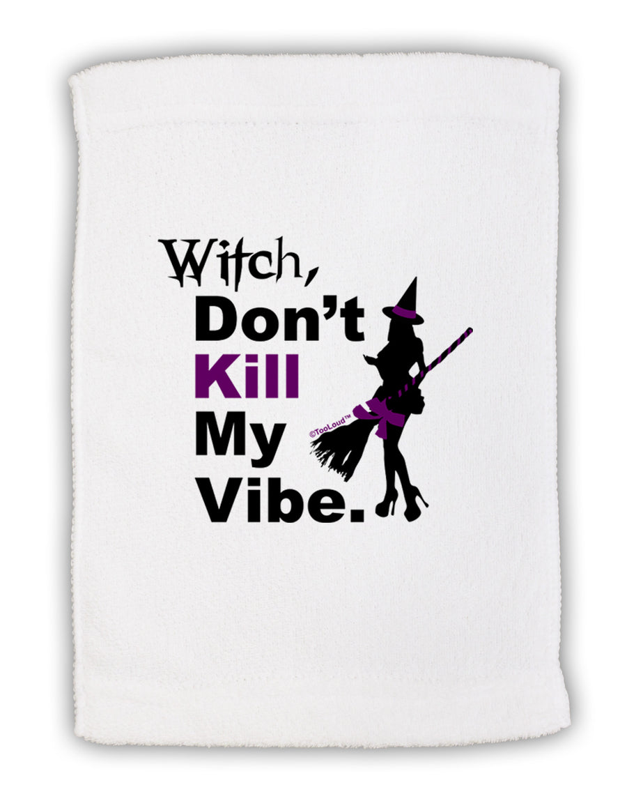 Don’t Kill My Vibe Micro Terry Sport Towel 11 x 18 inches-TooLoud-White-Davson Sales