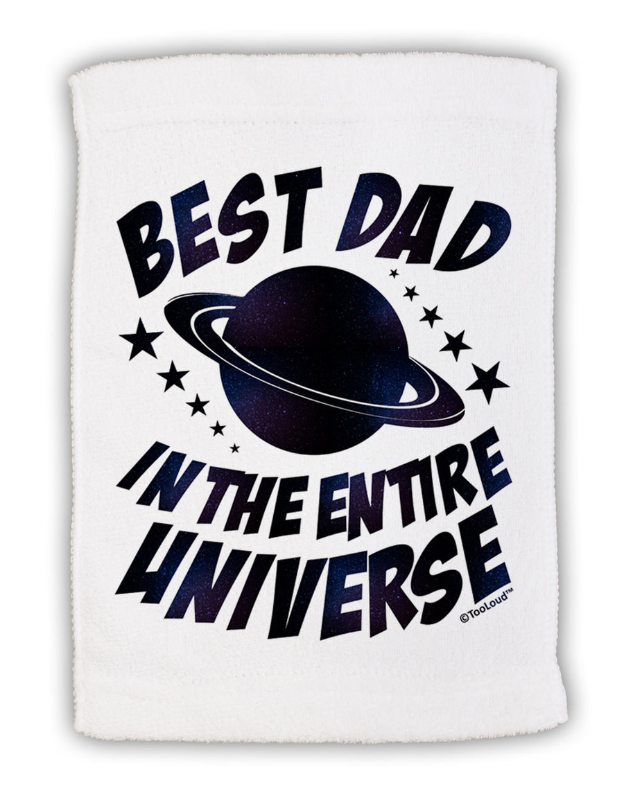 Best Dad in the Entire Universe - Galaxy Print Micro Terry Sport Towel 15 X 22 inches-Sport Towel-TooLoud-White-Davson Sales