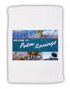 Welcome to Palm Springs Collage Micro Terry Sport Towel 15 X 22 inches-Sport Towel-TooLoud-White-Davson Sales