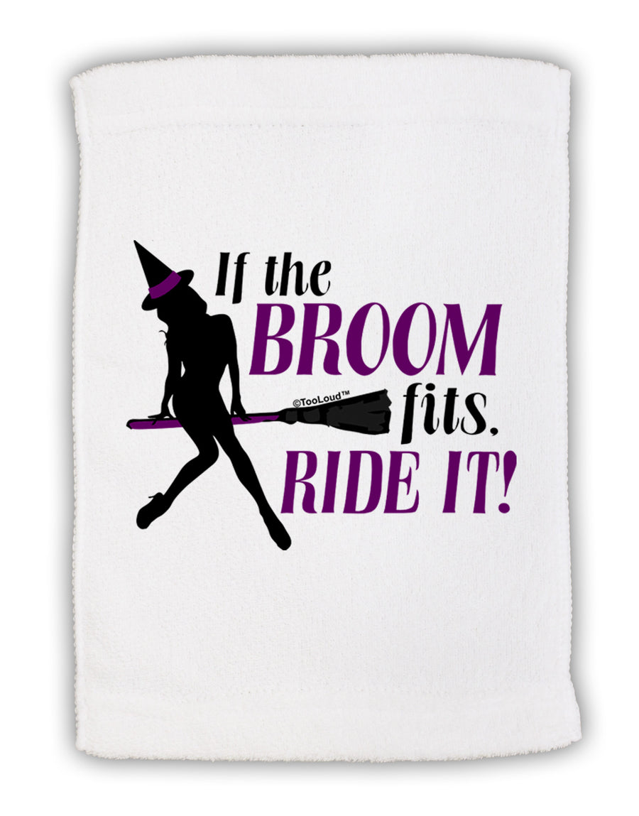 Ride It Purple Micro Terry Sport Towel 11 x 18 inches-TooLoud-White-Davson Sales