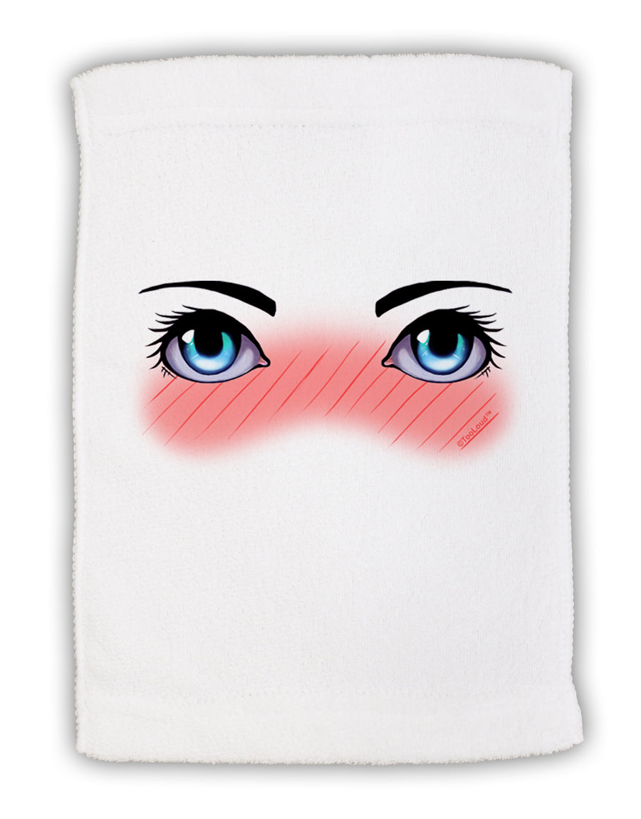 Blushing Anime Eyes Micro Terry Sport Towel 15 X 22 inches by TooLoud-Sport Towel-TooLoud-White-Davson Sales