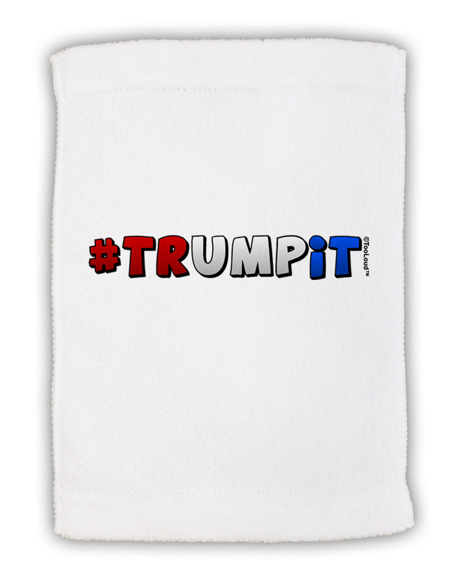 Hashtag Trumpit Micro Terry Sport Towel 11 x 18 inches-TooLoud-White-Davson Sales