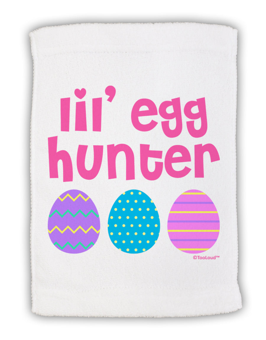 Lil' Egg Hunter - Easter - Pink Micro Terry Sport Towel 11 x 18 Inch by TooLoud-Sport Towel-TooLoud-White-Davson Sales