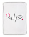 Stethoscope Heartbeat Micro Terry Sport Towel 11 x 18 inches-TooLoud-White-Davson Sales