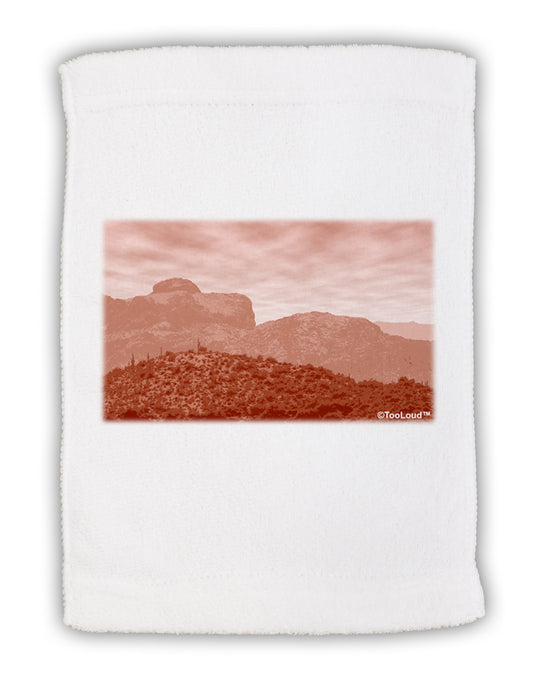 Red Planet Landscape Micro Terry Sport Towel 11 x 18 inches-TooLoud-White-Davson Sales
