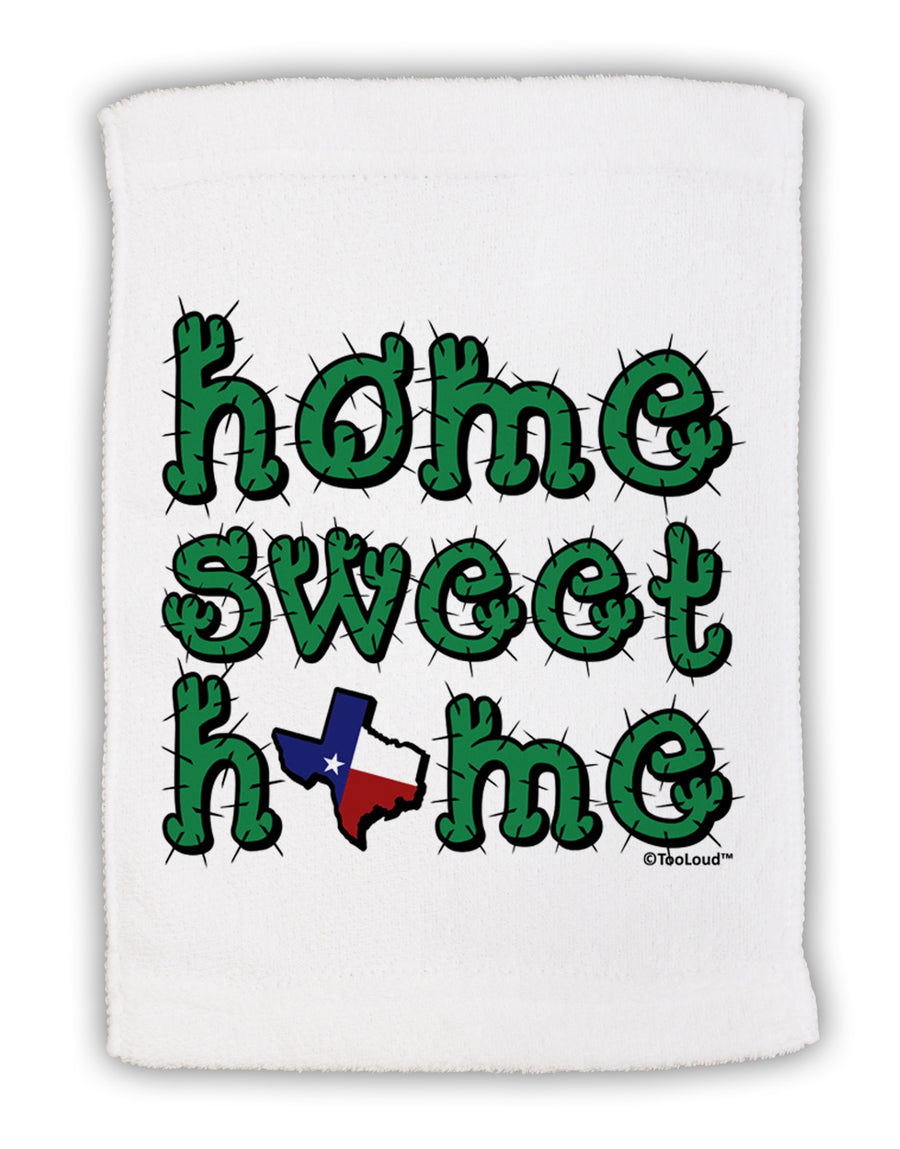 Home Sweet Home - Texas - Cactus and State Flag Micro Terry Sport Towel 11 x 18 Inch by TooLoud-Sport Towel-TooLoud-White-Davson Sales