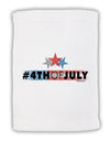 Hashtag 4th Of July Micro Terry Sport Towel 11 x 18 inches-TooLoud-White-Davson Sales