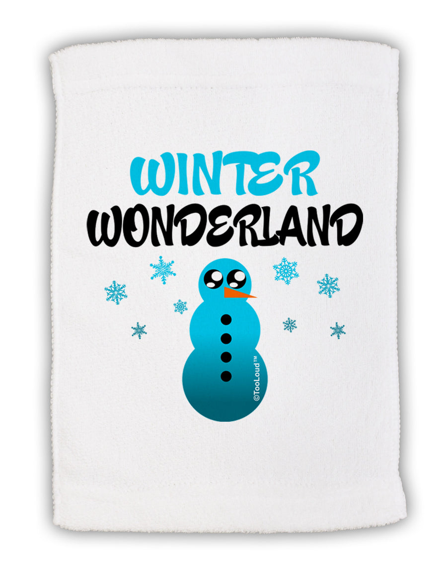 Winter Wonderland Snowman Micro Terry Sport Towel 11 x 18 inches-TooLoud-White-Davson Sales