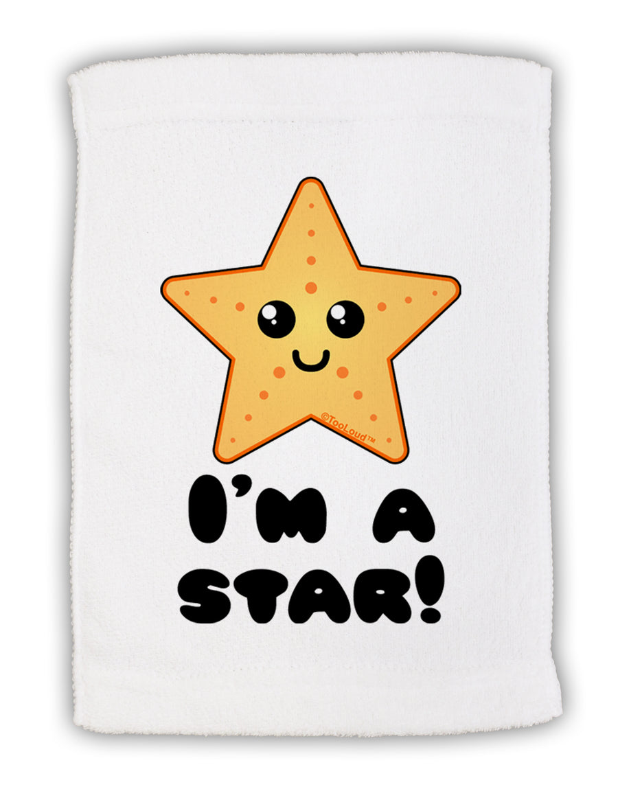 Cute Starfish - I am a Star Micro Terry Sport Towel 15 X 22 inches by TooLoud-Sport Towel-TooLoud-White-Davson Sales