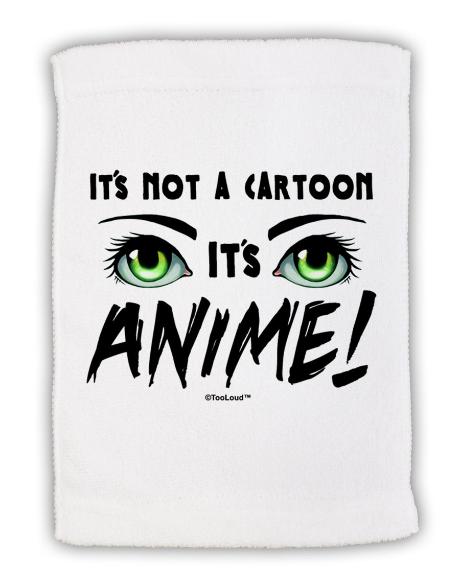 Not A Cartoon Eyes Green Micro Terry Sport Towel 15 X 22 inches by TooLoud-Sport Towel-TooLoud-White-Davson Sales