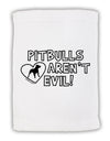 Pitbulls Aren't Evil Micro Terry Sport Towel 11 x 18 inches-TooLoud-White-Davson Sales