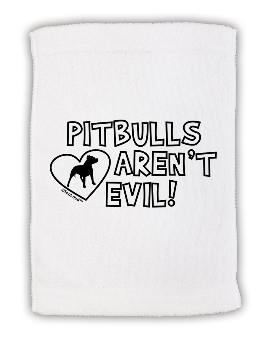 Pitbulls Aren't Evil Micro Terry Sport Towel 11 x 18 inches-TooLoud-White-Davson Sales