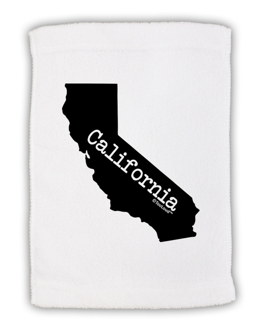 California - United States Shape Micro Terry Sport Towel 11 x 18 Inch-Sport Towel-TooLoud-White-Davson Sales