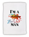 I'm A Bass Man Watercolor Micro Terry Sport Towel 11 x 18 inches-Sport Towel-TooLoud-White-Davson Sales