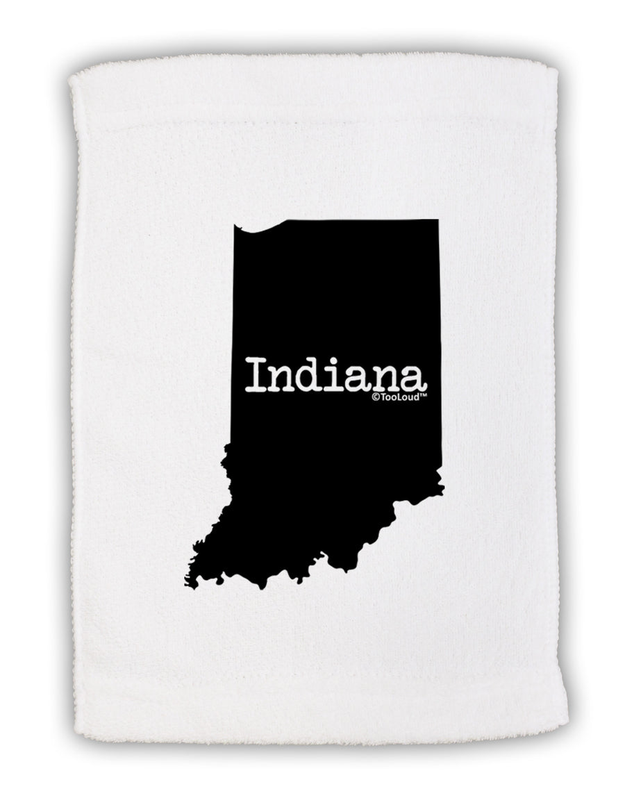 Indiana - United States Shape Micro Terry Sport Towel 11 x 18 Inch-Sport Towel-TooLoud-White-Davson Sales