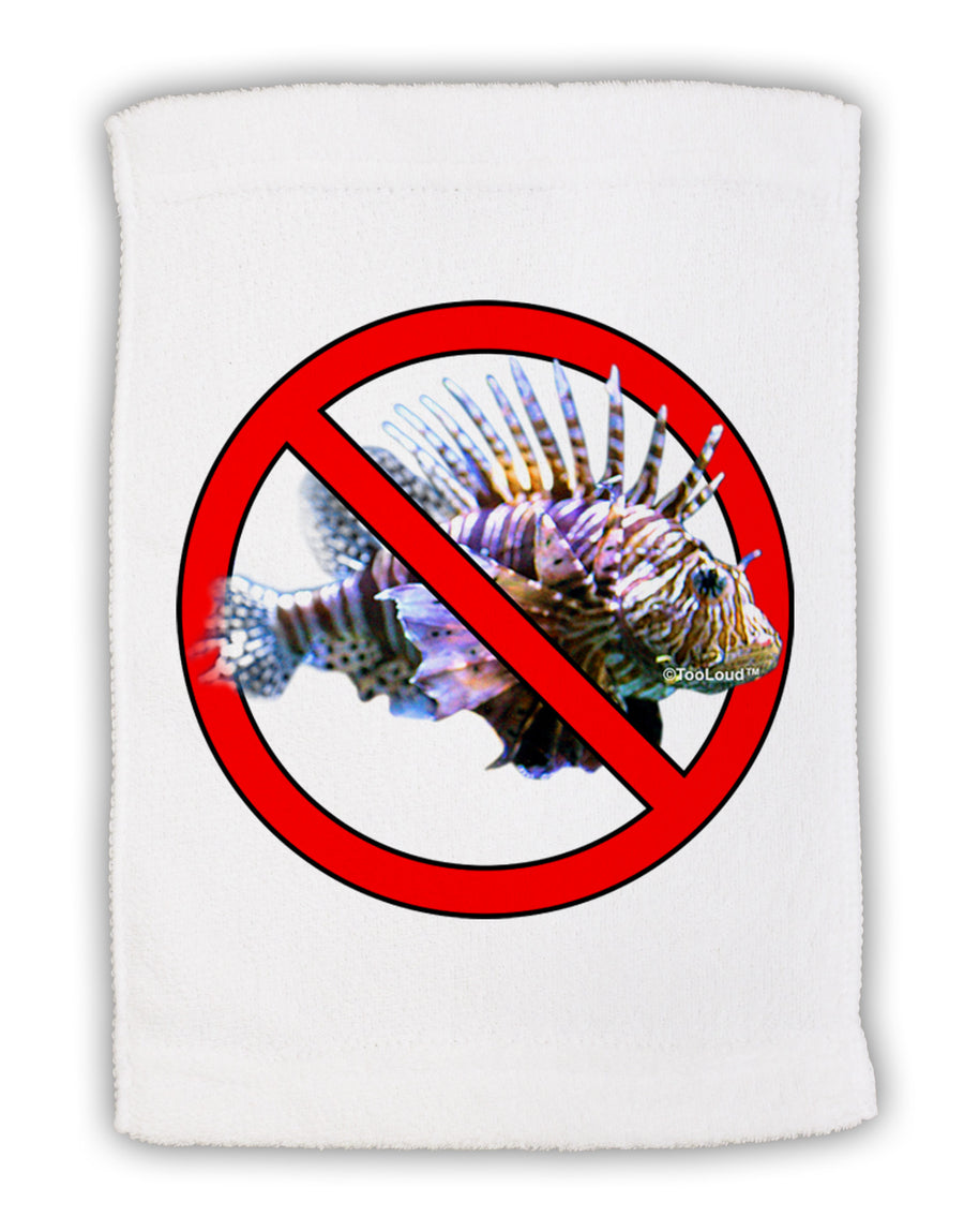 No Lionfish Micro Terry Sport Towel 11 x 18 inches-TooLoud-White-Davson Sales