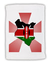 Kenya Flag Design Micro Terry Sport Towel 11 x 18 inches-TooLoud-White-Davson Sales