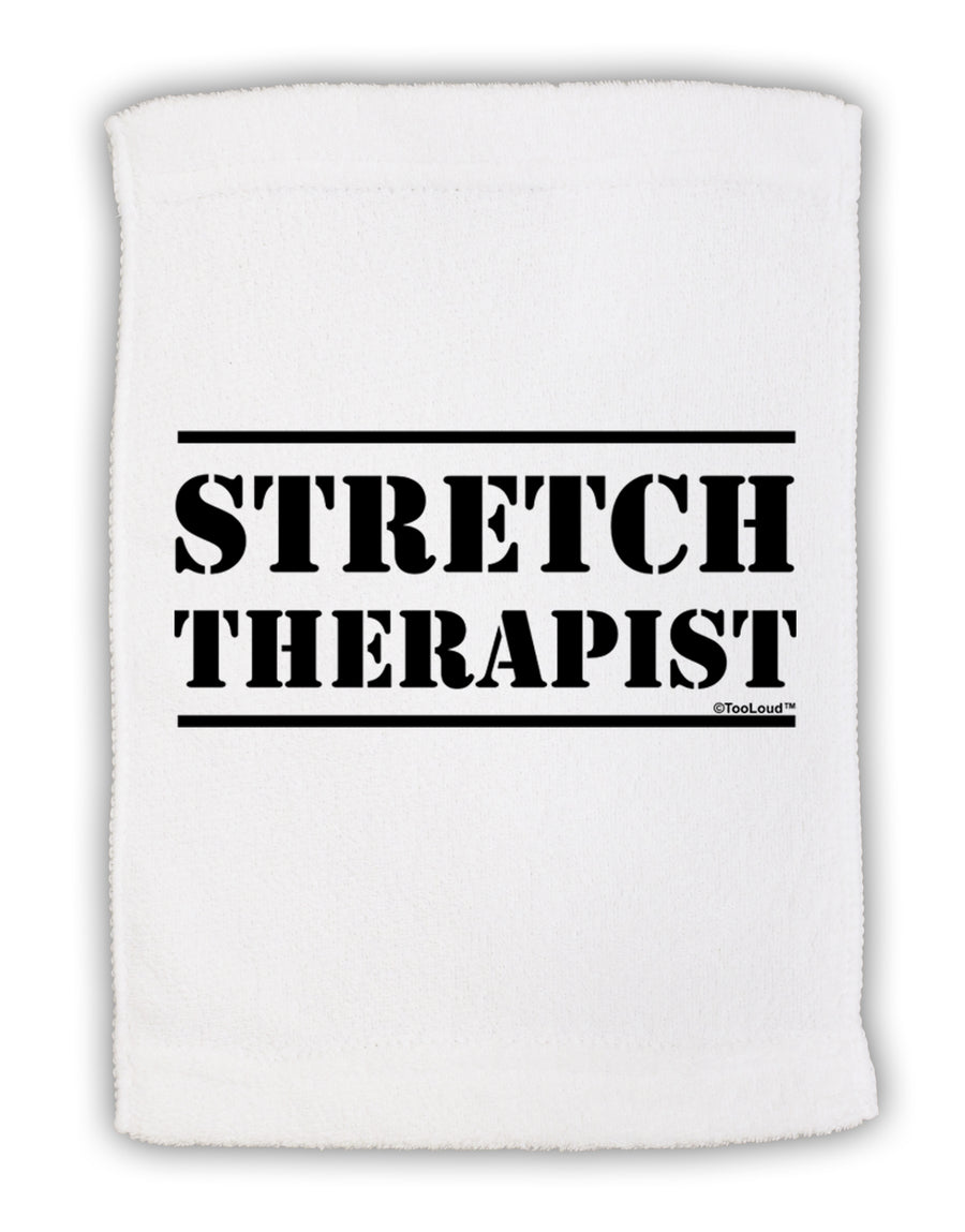 Stretch Therapist Text Micro Terry Sport Towel 15 X 22 inches by TooLoud