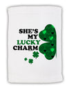 She's My Lucky Charm - Left Micro Terry Sport Towel 11 x 18 inches-TooLoud-White-Davson Sales