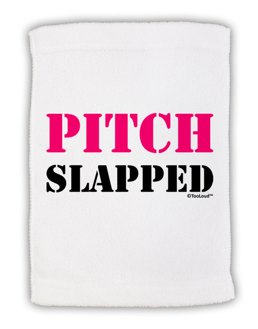 Pitch Slapped - Pink Micro Terry Sport Towel 15 X 22 inches-Sport Towel-TooLoud-White-Davson Sales