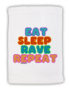 Eat Sleep Rave Repeat Hypnotic Micro Terry Sport Towel 15 X 22 inches by TooLoud-Sport Towel-TooLoud-White-Davson Sales