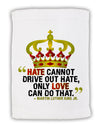 MLK - Only Love Quote Micro Terry Sport Towel 15 X 22 inches-Sport Towel-TooLoud-White-Davson Sales