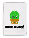 Cute Cactus - Free Hugs Micro Terry Sport Towel 15 X 22 inches-Sport Towel-TooLoud-White-Davson Sales