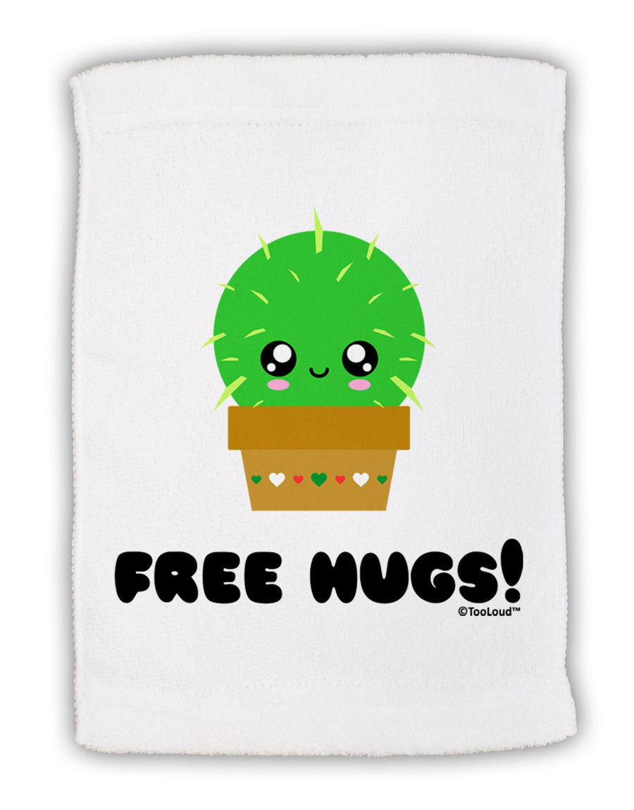 Cute Cactus - Free Hugs Micro Terry Sport Towel 15 X 22 inches-Sport Towel-TooLoud-White-Davson Sales