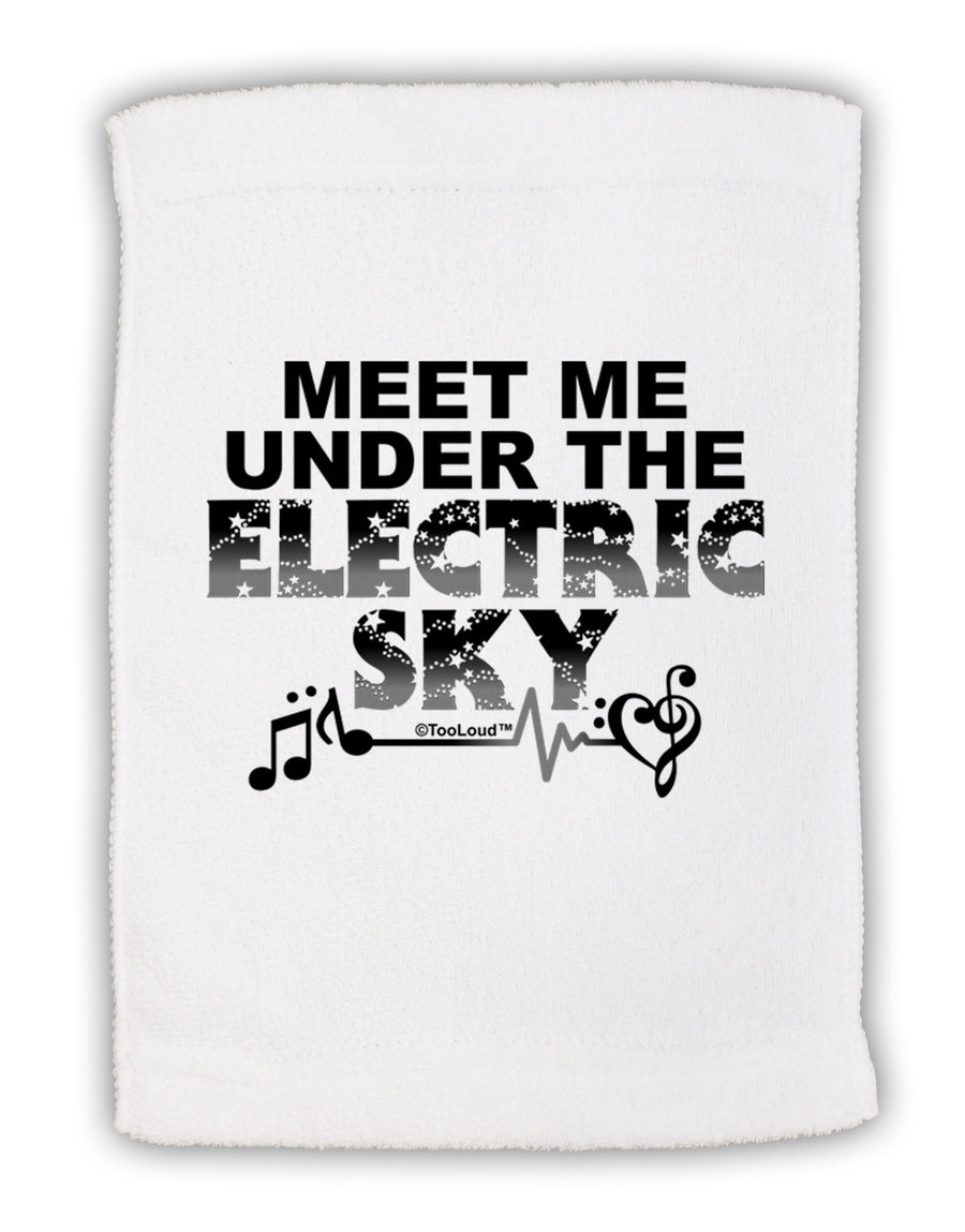 Electric Sky BnW Micro Terry Sport Towel 11 x 18 inches-TooLoud-White-Davson Sales