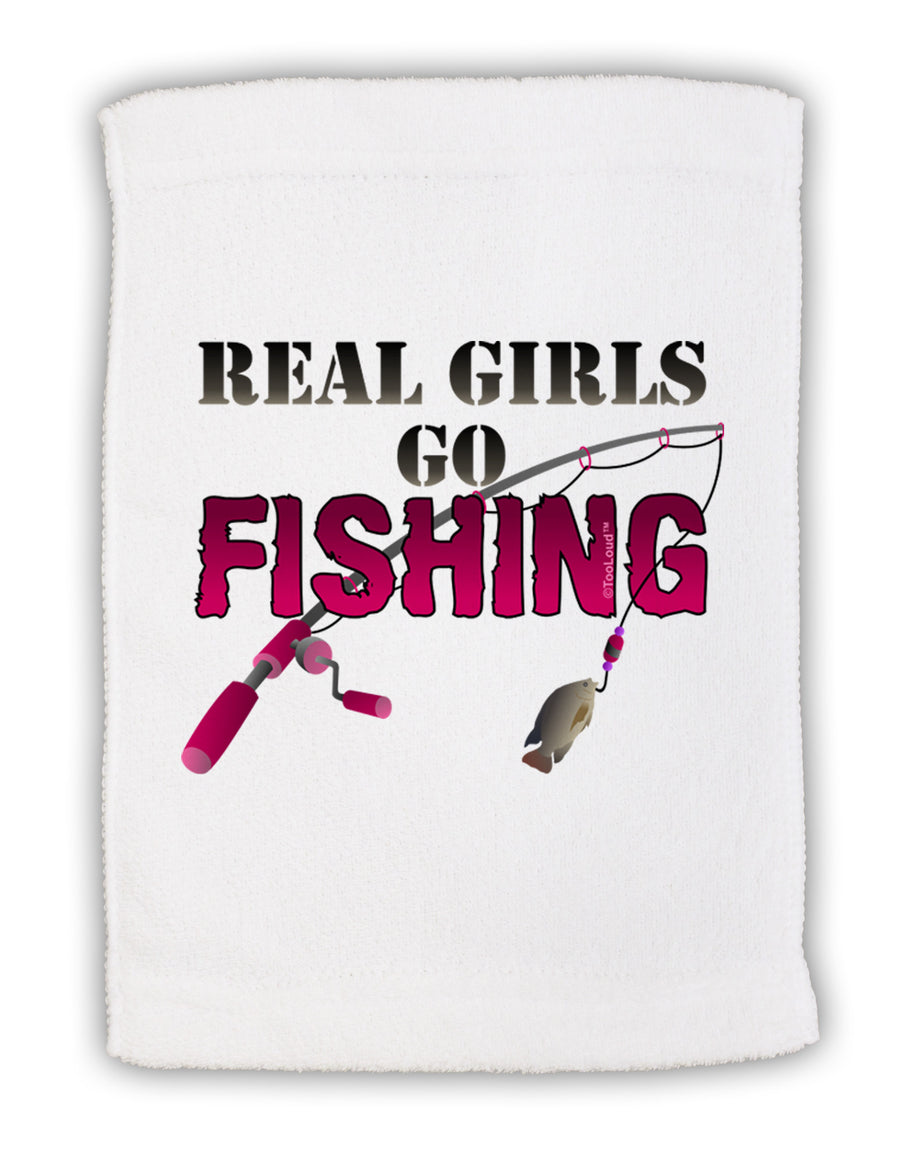 Real Girls Go Fishing Micro Terry Sport Towel 15 X 22 inches-Sport Towel-TooLoud-White-Davson Sales