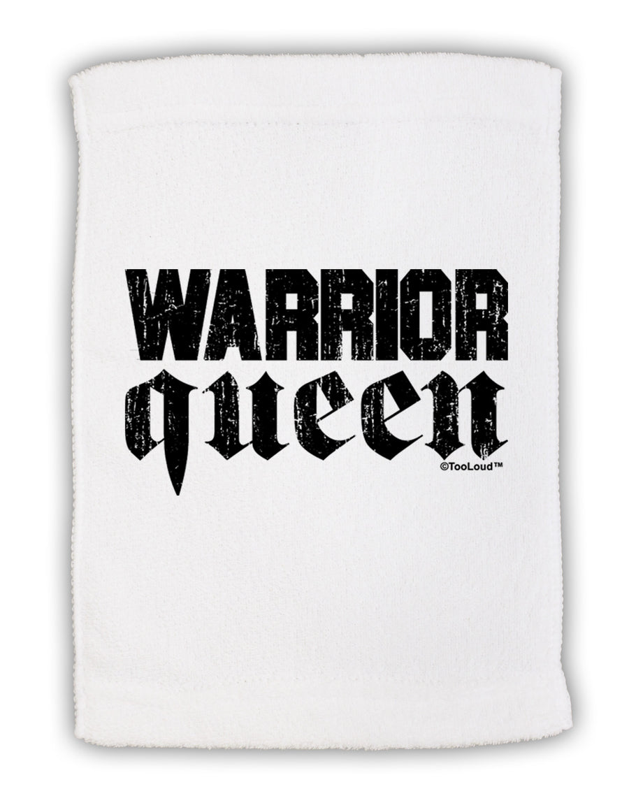 Warrior Queen Script Micro Terry Sport Towel 11 x 18 inches-TooLoud-White-Davson Sales